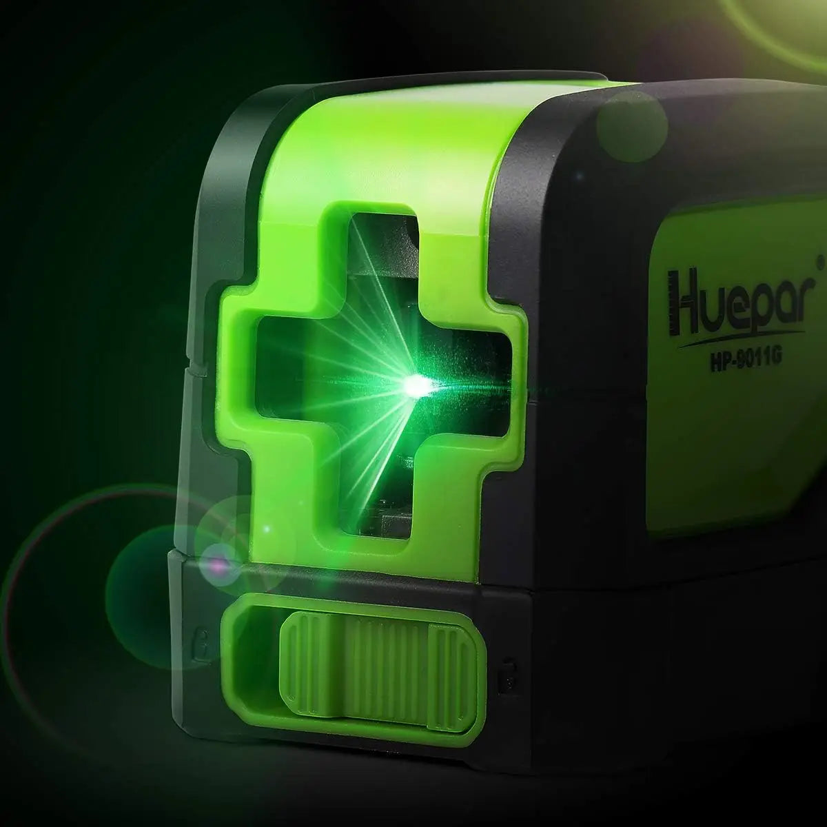 Huepar 2 Lines Laser Level Self Levelling ( 4 degrees) Green Red Beam Laser Horizontal & Vertical Cross-Line with Magnetic Base