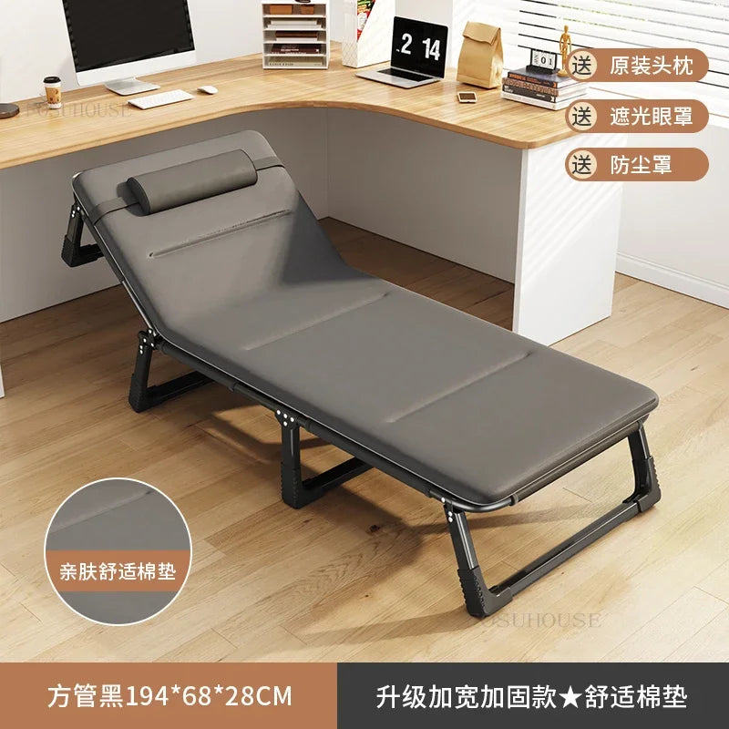 Household Minimalist Folding Beds for Bedroom Furniture Folding Bed for Sleeping Office Lunch Break Simple Bed Foldable Recliner