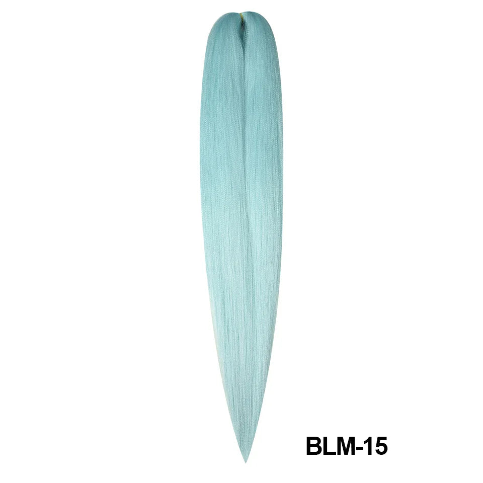 Miss Rola Synthetic New lce Blue Color Series Stretched Jumbo Braiding Hair Kanekalon Pink Twist Braid Hair Extension