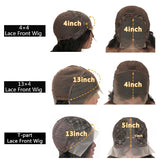 Short Bob Wig Ombre 1B/30 Bob Straight Highlight 13x4 Lace Frontal Short Bob Wig Remy Hair 4x4 Lace Closure Human Hair Wigs