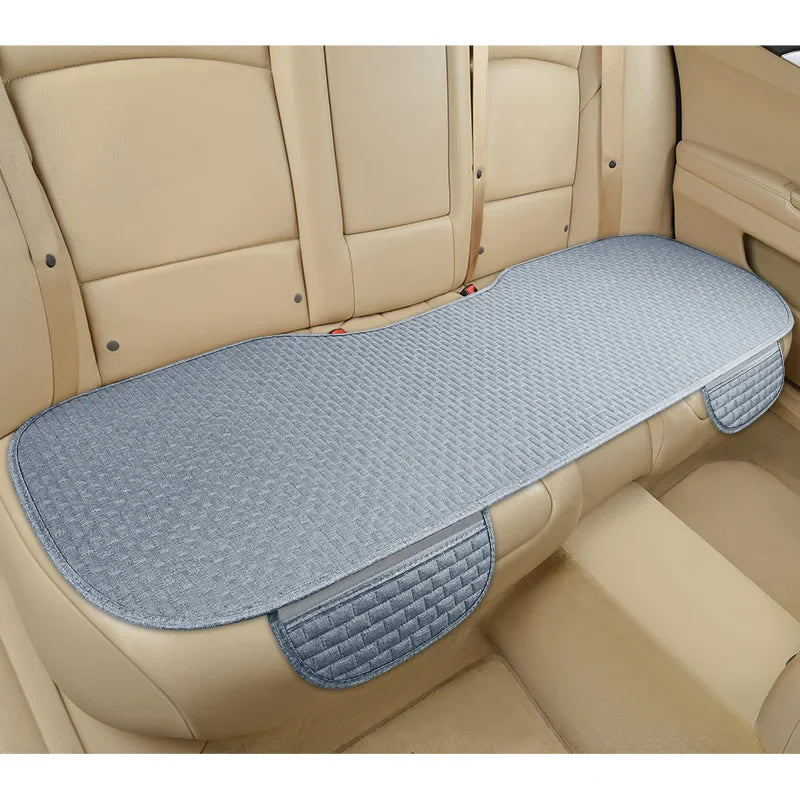 Universal Anti-slip Car Seat Cover Auto Seat Front Seat Protector Cushion Linen Fabric Car Interior Accessories Vehicle Supplies