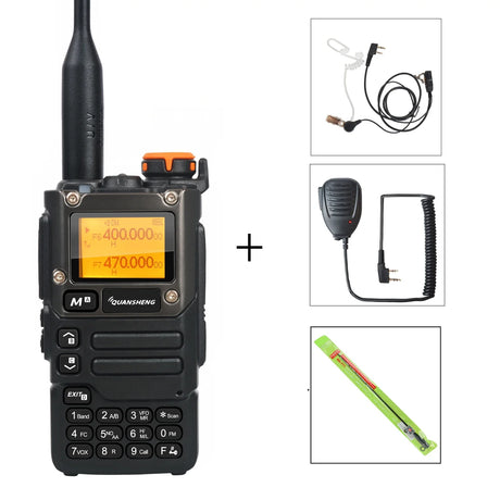 Quansheng Walkie Talkie Air Band 50-600MHz HF RX UV-K5(8) 136-600MHz UHF VHF TX FM Scrambler NoAA Frequency Scan Copy DTMF Radio