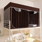 Student Dormitory Blackout Bed Curtain Mosquito Net with Frame Bed Curtains Anti-Mosquito Canopy Bed Tent for Three Doors