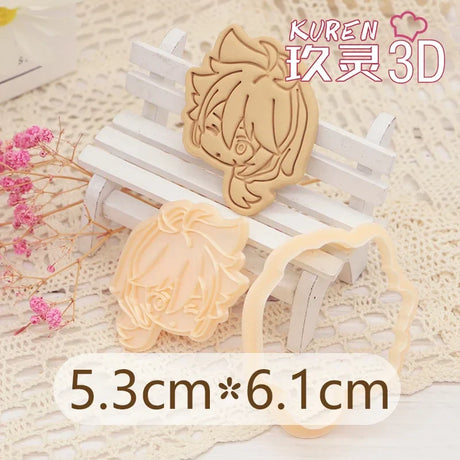 Genshin Impact Neuvillette Cake Tool Animal Cookie Cutter Christmas Cutters Biscuit Stamp Fondant Mould Baking Sugarcraft Molds