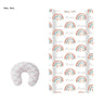 2pcs Printed Nursing Pillow Case Diaper Changing Pad Cover Set for Newborns Comfortable Baby Nappy Changing Mat Sleeve