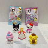 32pcs Sanrio Blind Box Doll Eraser Cartoon Cute Hello Kitty My Melody Kuromi Eraser Mystery Box Student Stationery Birthday Gift