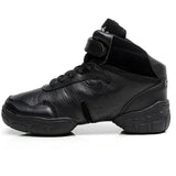 Dance Shoes Men Women Sneakers Dance Modern Hip-hop Salsa Dancing Shoes Black Canvas Genuine Leather Breathable Sports Man Sho