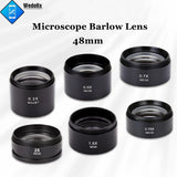 2.0X Barlow Len for Microscope Auxiliary Object Lens Camera Lens for Stereo Zoom Microscope Trinocular Microscope Accessories