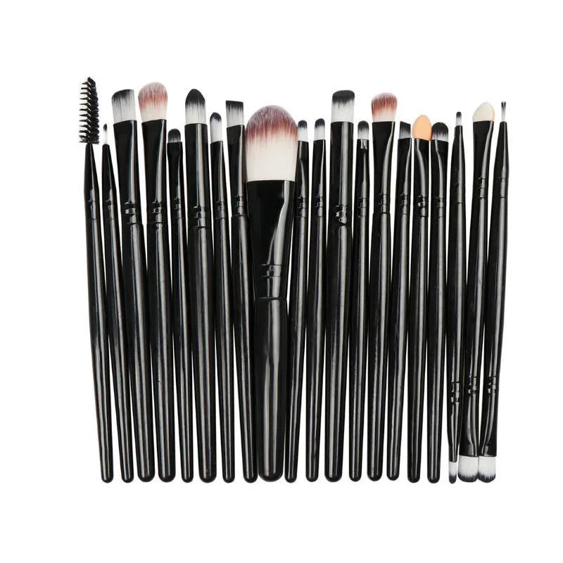 20 PCS Makeup Brush Set Eye Shadow Brush Set Foundation Brush Beauty Tools Super Soft Man-made Fibers Full Set