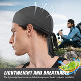 Durag Du-Rag Headwear Head Wrap Skull Cap Doo Do Rag Bandana Sports Beanies Hat Women Men Headscarf Cycling Pirate Caps Summer