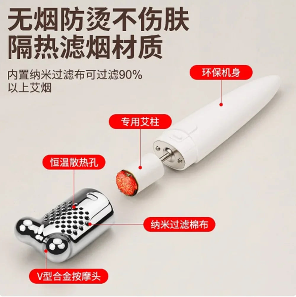 Face moxibustion stick portable moxibustion home beauty scraping beauty instrument peach flower moxibustion moxibustion