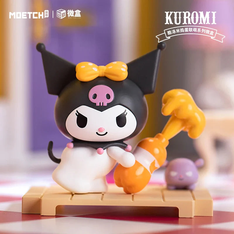 Moetch Sanrio KUROMI Cute Kawaii Blind Box Anime Figure Mystery Box Troublemaker Alliance Series Birthday Christmas Gifts