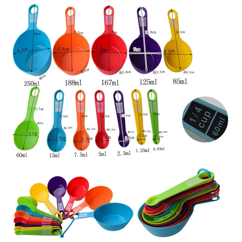 Measuring Spoon Cup Set  1 1/2 1/3 1/4   Kitchen Gadgets Bakeware Measuring Tools Scales