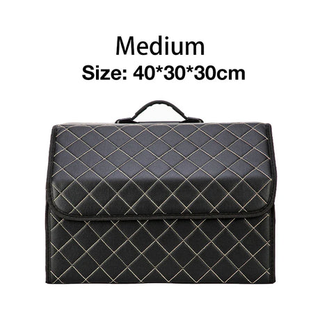 Folding Car Storage Box Large Capacity Auto Trunk Organizer Boxes Leather Waterproof Cars Stowing Tidying Multi-color Interior