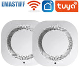 Tuya Smart WiFi 90DB Smoke Detector Sensor Alarm Home Security System Siren Fire Protection Smart Life APP Notification