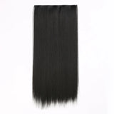 Synthetic Clip in Hair Extensions 6 Pcs/Set 16 Clips Long Straight Hairpieces Clip On Hair Extension for Women Blonde