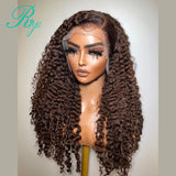 Ginger 13x6 Lace Front Human Hair Wigs For Women Pre Plucked 250% Brazilian Jerry Curly 4x4 Lace Closure Wig Human Hair Remy