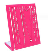 Velvet Necklace Pendant Display Stand Women Jewelry Rack Bracelet Storage Holder Organizer For Counter Display Board