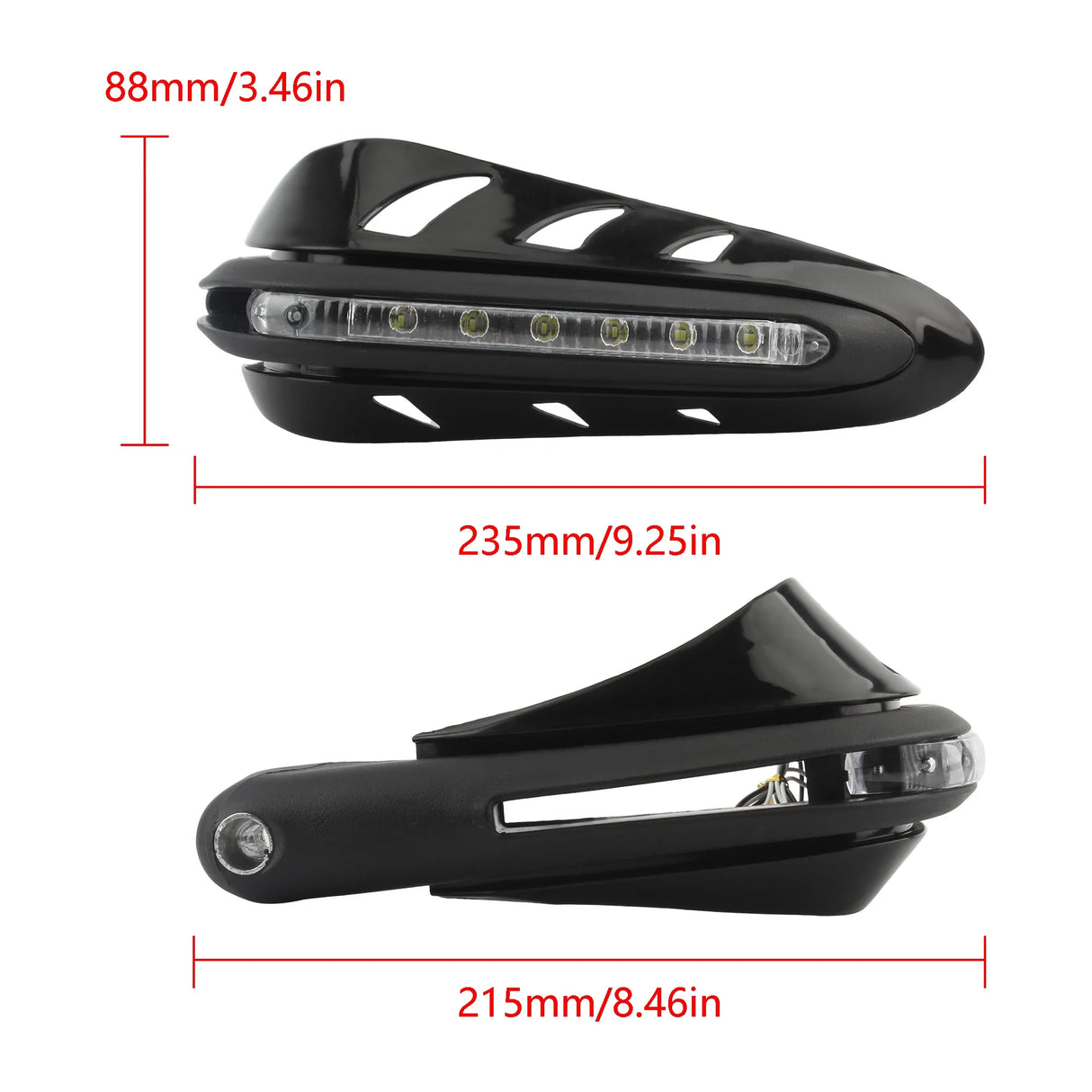 Motorcycle Hand Guards With LED Signal Lights 12V Motocross Accessories Covers Motorbike Universal Handlebar Protector