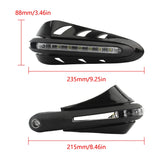 Motorcycle Hand Guards With LED Signal Lights 12V Motocross Accessories Covers Motorbike Universal Handlebar Protector