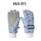 Fashion Children Ski Gloves Waterproof Kids Mittens for Girls Boys Accessories Antiskid Thicken Snow Sports Child Gloves 4-12Y