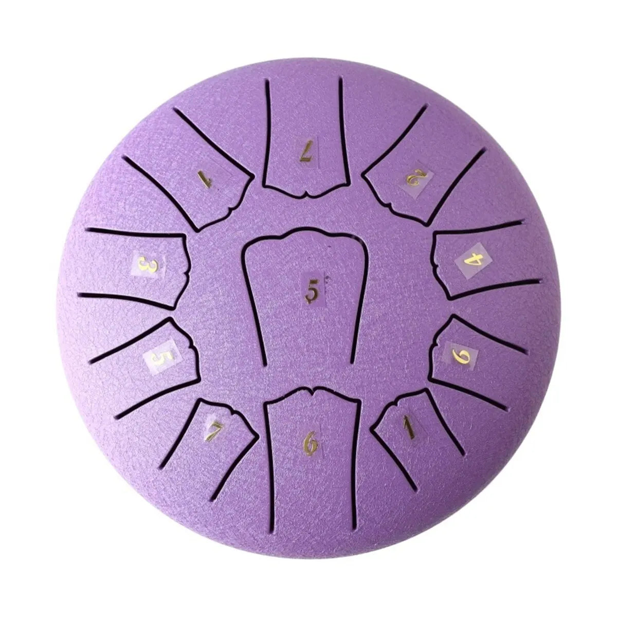 Miwayer Mini Steel Tongue Drum 6 Inch 11 Notes Hollow Drum Music Drum Ethereal Drum Yoga Meditation Drum Percussion Instruments