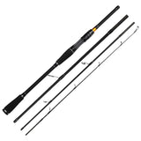 4-section Fishing Rod Travel Rod Carbon Portable Fishing Pole Casting/Spinning Fish Pole  Lure Weight 10-25g