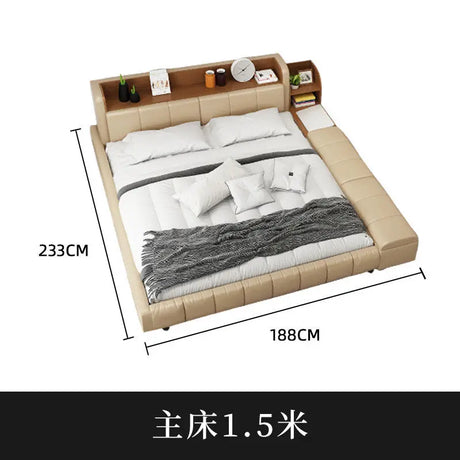 Parent child bed, second  family,  leather , master