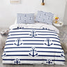 Marine Anchor Bedding Set Ocean Sea 3d Duvet Cover Sets Comforter Bed Linen Twin Queen King Single Size Blue Ship Vessel Kids