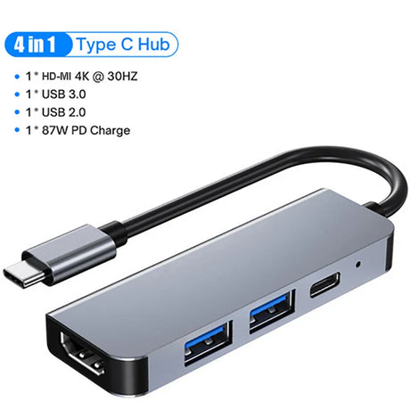 M.2 SSD HUB Dock Station USB HUB with Disk Storage Function USB Type C to HDMI-Compatible Laptop For Macbook Pro Air M1 M2