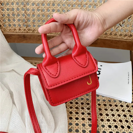 Girl Messenger Backpack Mini Purses and Handbags PU Leather Kids Crossbody Bag Baby Small Coin Pouch Tote Child Wallet