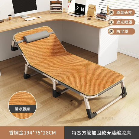 Household Minimalist Folding Beds for Bedroom Furniture Folding Bed for Sleeping Office Lunch Break Simple Bed Foldable Recliner