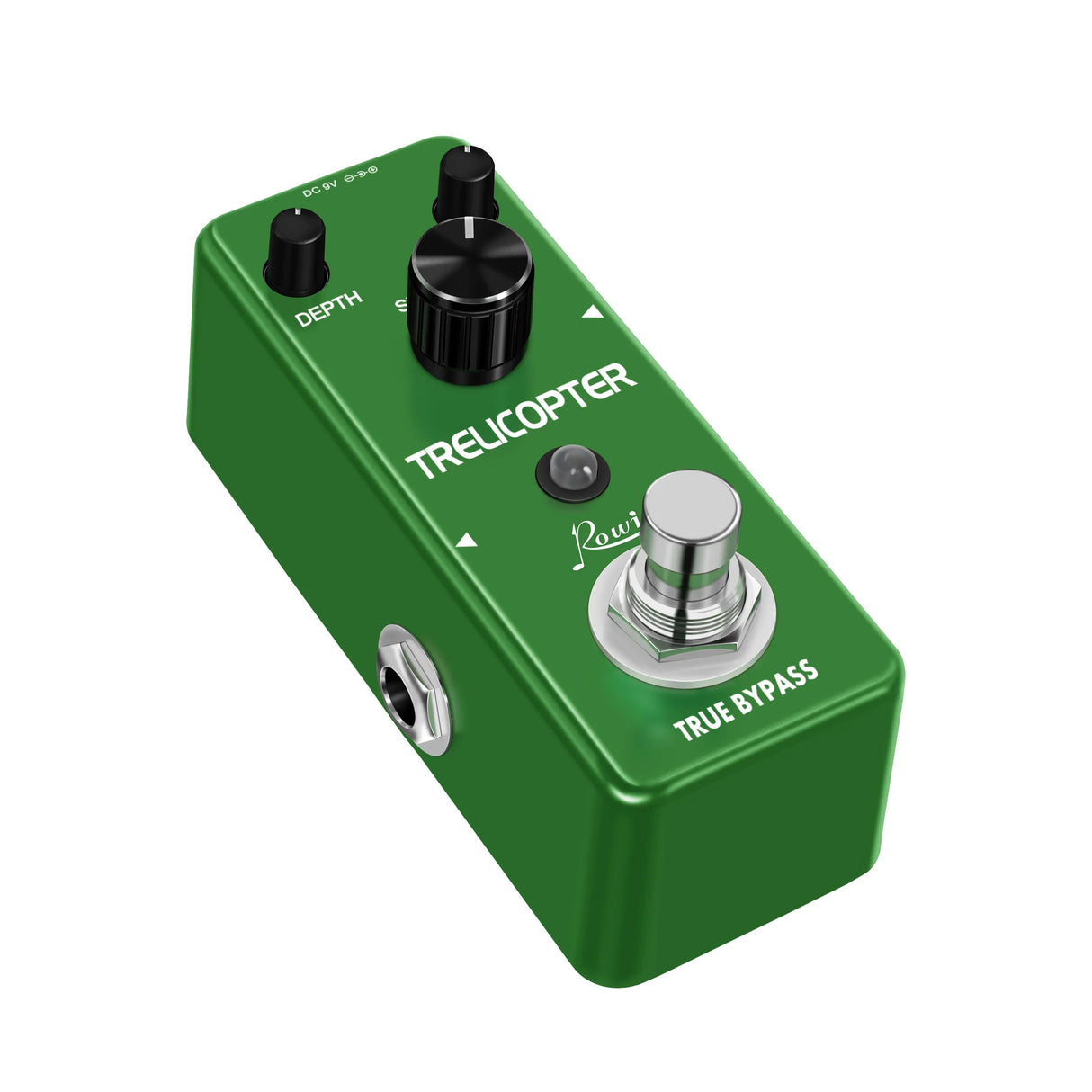Rowin Guitar Tremolo Effects Pedal Guitar Trelicopter Pedals Classic Optical Tremolo Tone Mini Size With True Bypass LEF-327