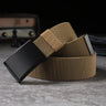 A suit of men elastic elastic elastic automatic buckle belt casual woven outdoor zippy belt using daily commuting