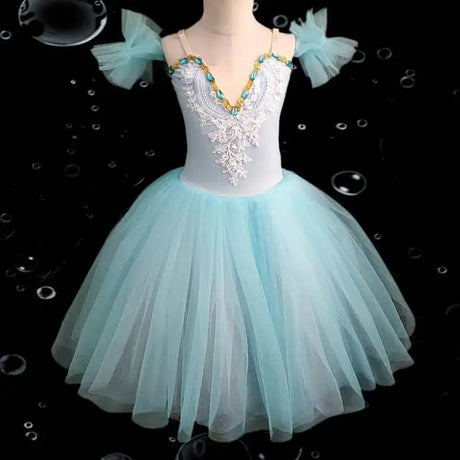 Ballet Tutu Skirt Women Dress Long Vestidos For Girls Performance Clothing Swan Belly Dance Skirts