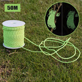 50M Reflective Paracord 2.5mm Parachute Cord Outdoor Camping survival Rope Umbrella Tent Lanyard Strap Clothesline Rope