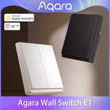 Aqara E1 Wall Switch With Neutral NO Neutral Smart Home ZigBee 3.0 Wireless Key Light Switch Fire Wire For Mi Home Homekit