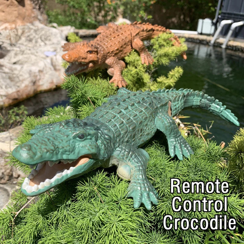 Realistic RC Crocodile for Pool Lake Toys for Kids Waterproof Remote Control Animal Children Gift  Electric Boats  Model