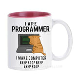 Engineer Mugs Computer Programmer Cups Programming Debugging Teaware Tea Coffee Coffeeware Geek Nerd Coworker Gift Coder Unicode