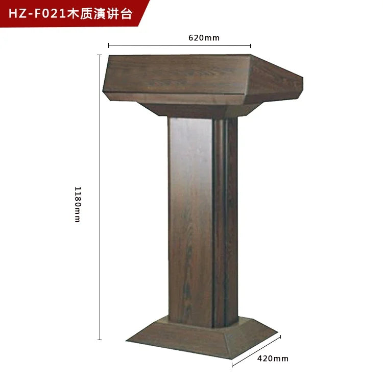 Simple Modern Class Furniture Church Lectern Speech Table Reception Desks Solid Wood Front Desk Cashier Desk Hotel Podium Tables