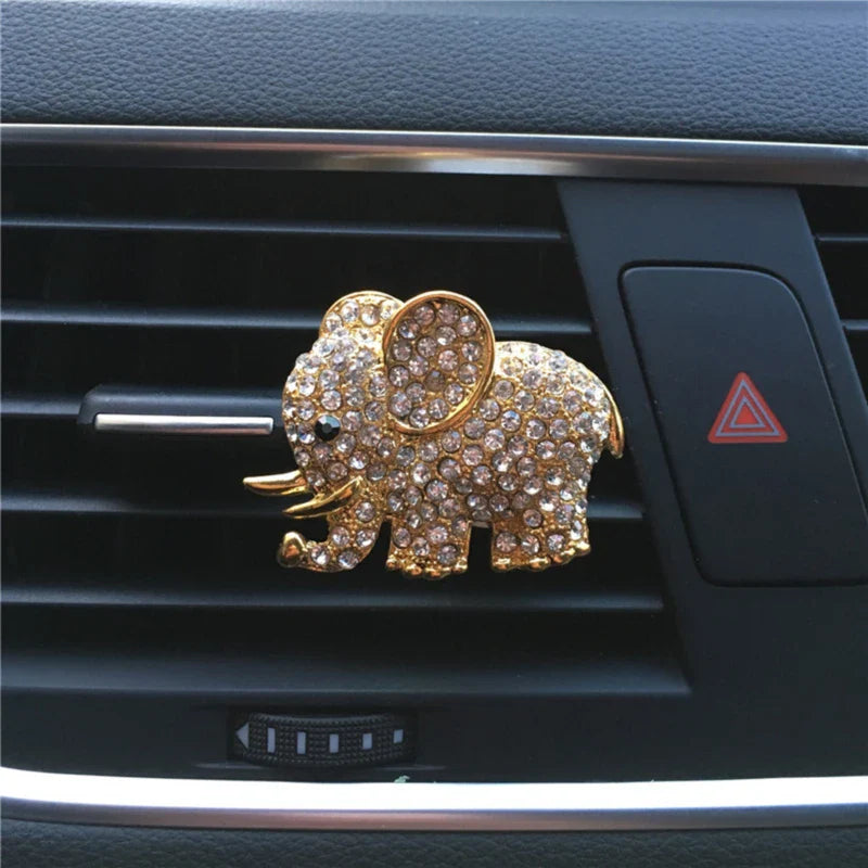 Car Accessories Aroma Vent Clip Car Smell Car Perfume Air freshener In Car Ornaments Diamond Elephant Auto Interior Decor