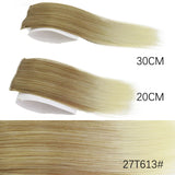 AZQUEEN Synthetic 20cm/30cm Invisible Straight Pads Clip In One Piece Hair Extension Top Side Cover Fluffy Hairpiece For Women