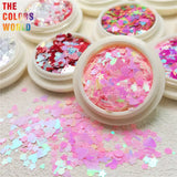 TCT-063 Valentine's Day Mix Heart Glitter Nail Art Decoration Cosmetics Makeup Facepaint  Body Art Glitter Nail Salon Decoration