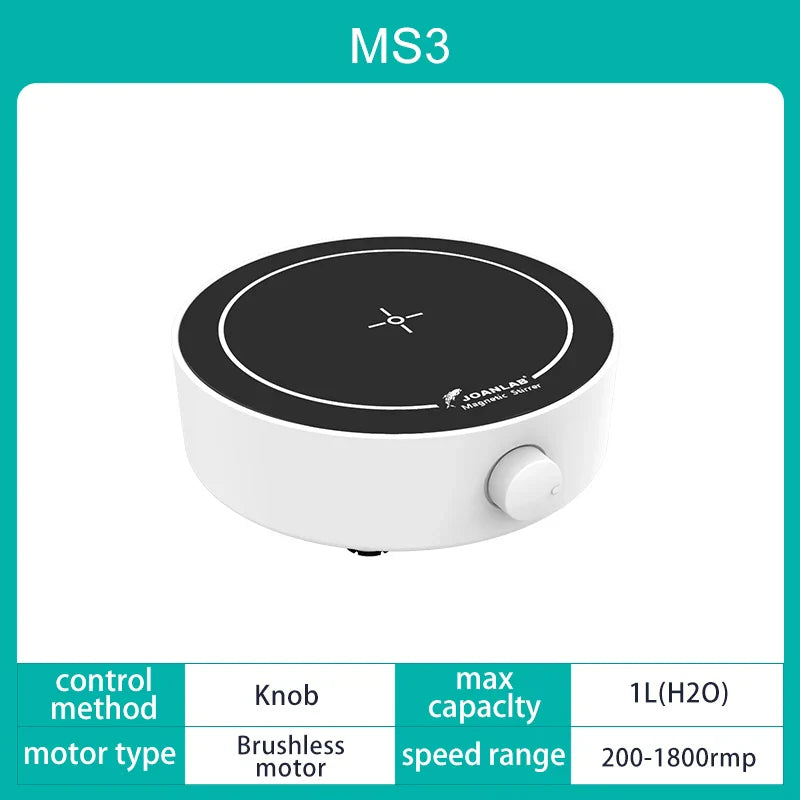 110v - 220v Digital Display Magnetic Stirrer Lab Equipment Magnetic Mixer With Stir Bar Liquid Stirrer 2000 rpm Capacity: 2000ml