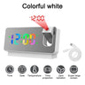 Multifunctional 180° Rotating Projection Creative Alarm Clock, LED Silent Colour Screen, Bedroom Ceiling Projection Gift