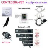 CONTEC08a Vet Animal Blood Pressure Detector Can Be Equipped With Blood Oxygen Function Probe And Cuff Of Various Sizes