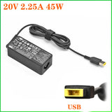 Laptop Ac Adapter Charger 20V 2.25A 45W for Lenovo Thinkpad ADLX45NLC3 ADLX45NDC3A ADLX45NCC3A 0C19880 59370508 ADLX45NLC3A