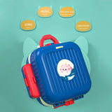 Montessori Magnetic Fishing Toys Rotary fishing Tray Electric Bag Marine Life Children Early Educational Game for Baby gift