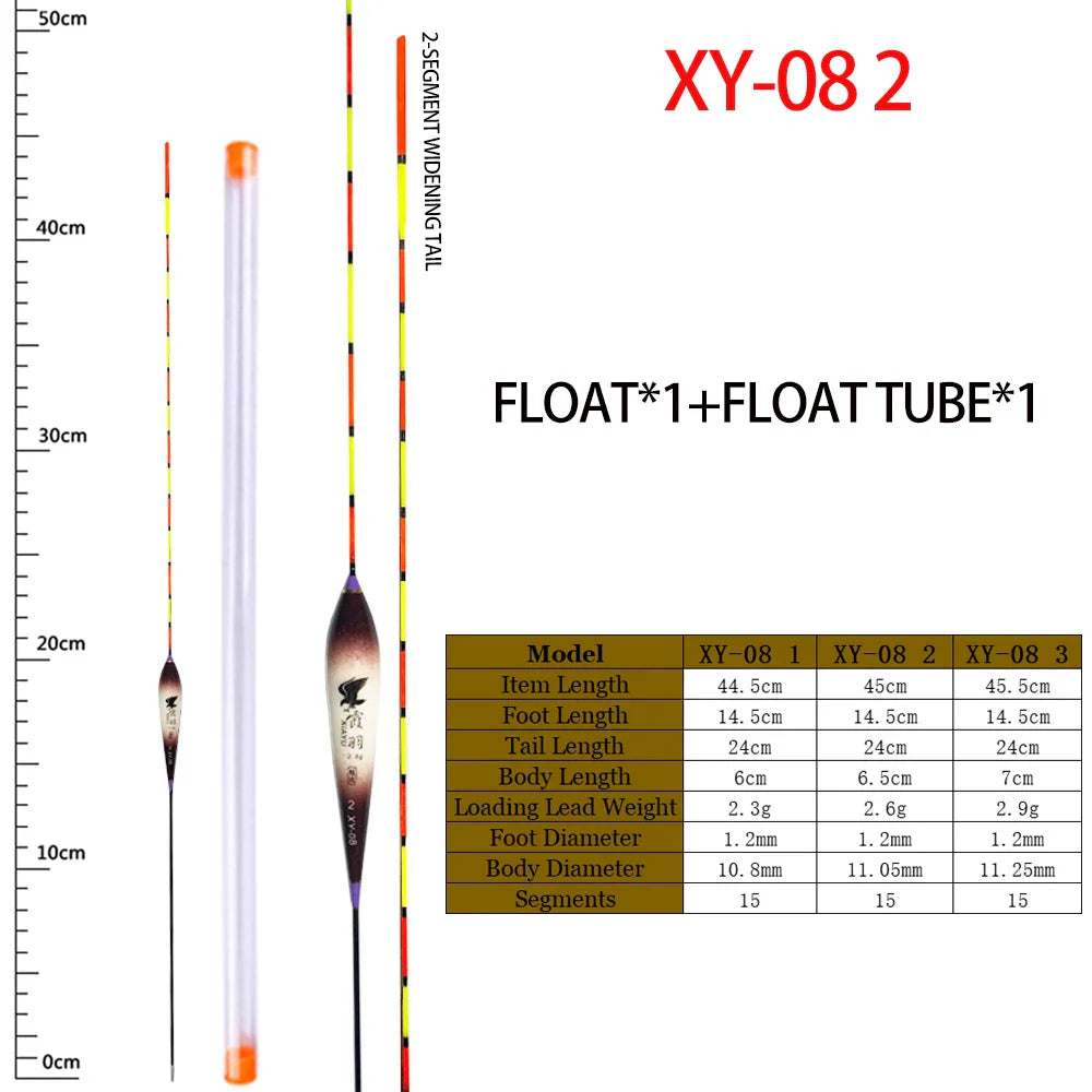 1PC Fish Float +1 Float Seat Stable River Lake Buoy High Sensitive Anti-wind Crucian Carp Grass Carp Vertical Float Tackle Tools