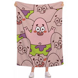 Fluffy Blankets Children Room S-Spongebobs Picnic Nap Sleep Camp Sofa Bedspread Baby Soft Blanket Flannel Wedding Birthday Gift